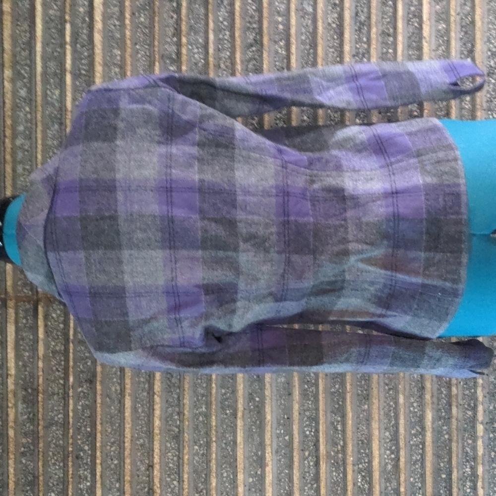 Pendleton Purple Gray Wool Blazer Button Jacket C… - image 5